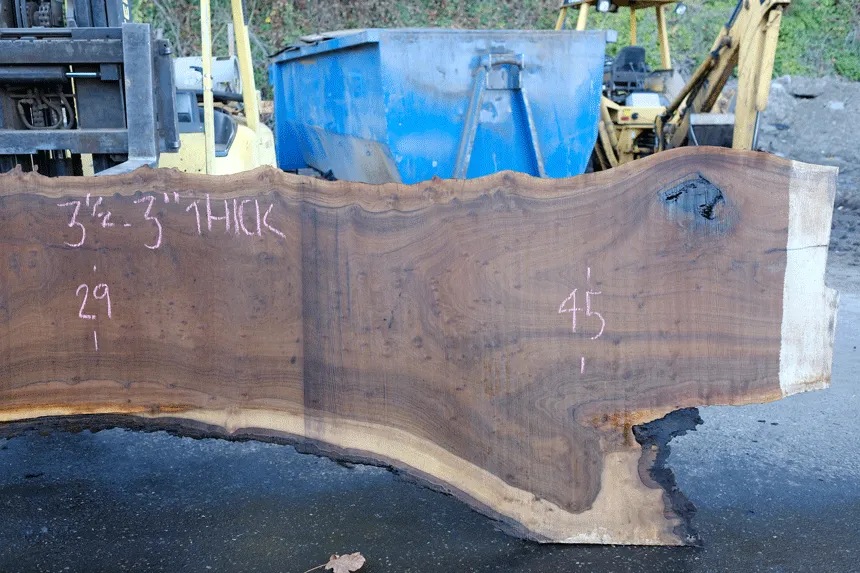 112918-01 Oregon Black Walnut Slab