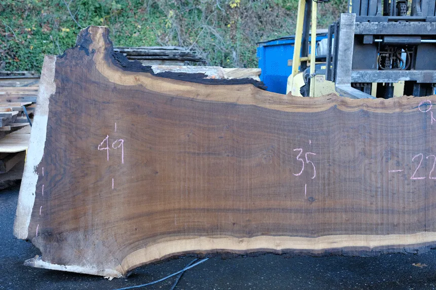 112918-01 Oregon Black Walnut Slab