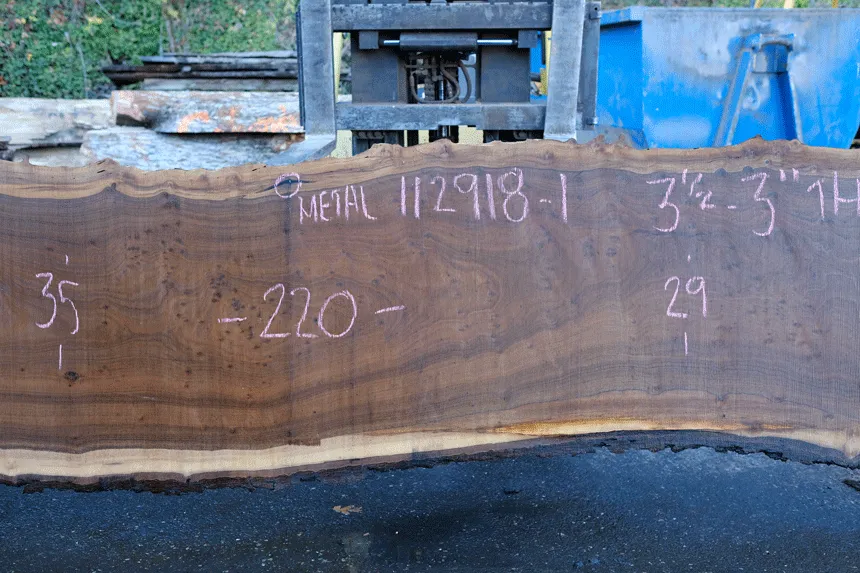 112918-01 Oregon Black Walnut Slab