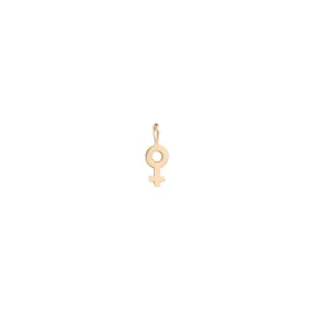 14k Midi Bitty Female Symbol Charm