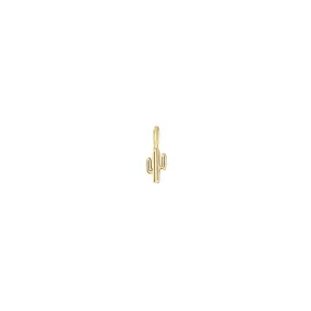 14k Single Midi Bitty Cactus Charm