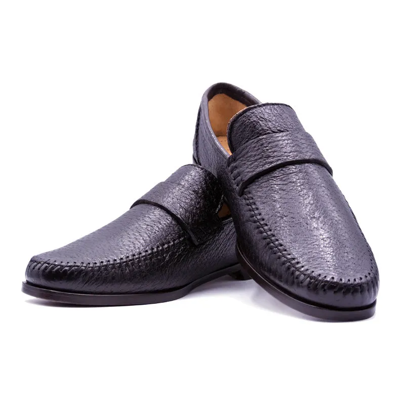 19-025-BRN PARMA Peccary Loafer, Brown