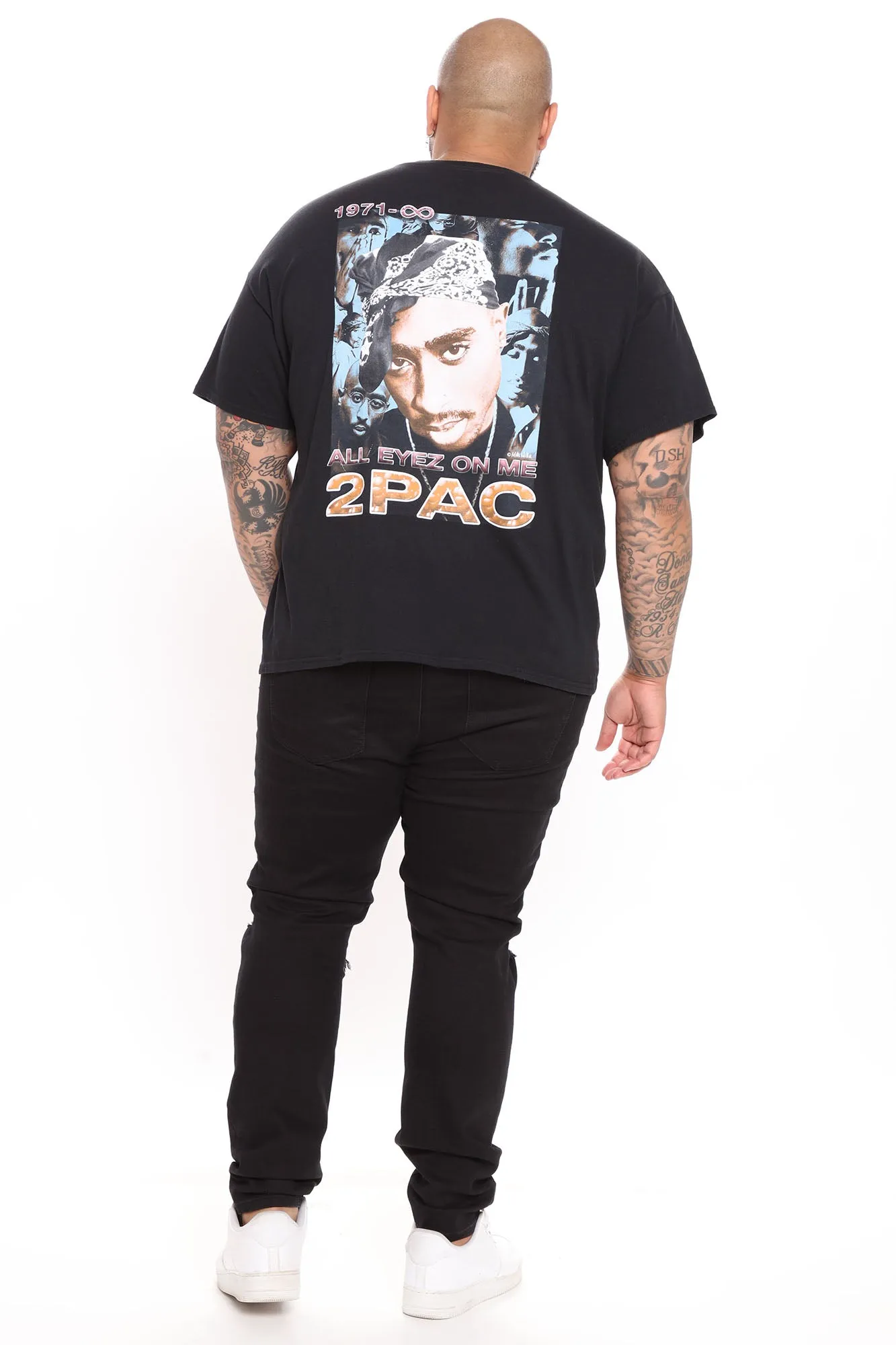 2PAC All Eyes Short Sleeve Tee - Black