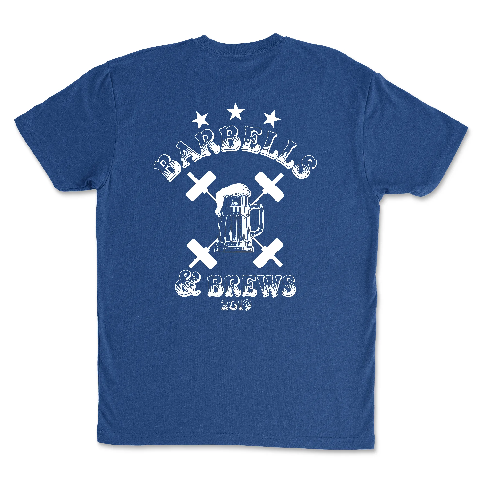 3 Star CrossFit Barbells and Brews Mens - T-Shirt