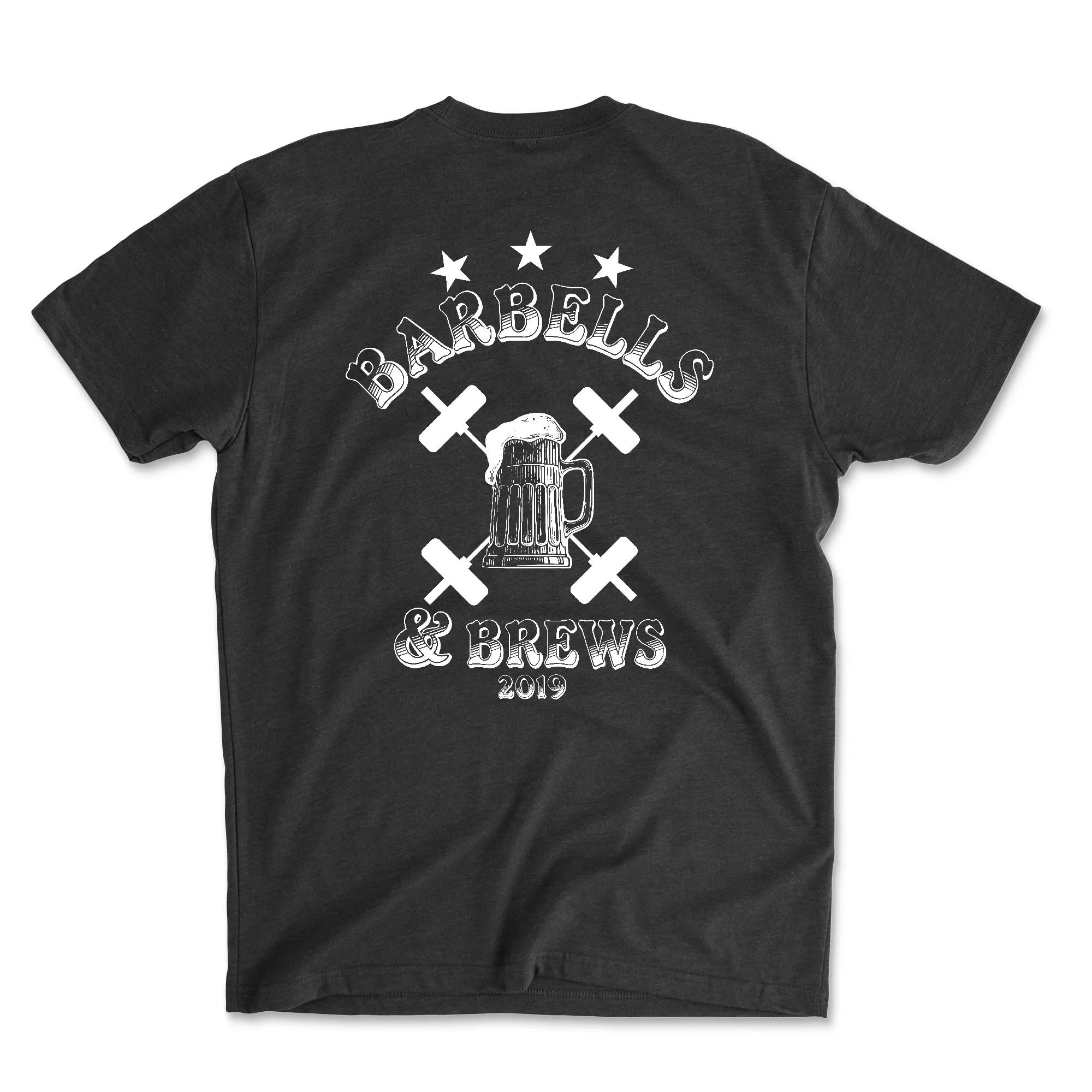 3 Star CrossFit Barbells and Brews Mens - T-Shirt