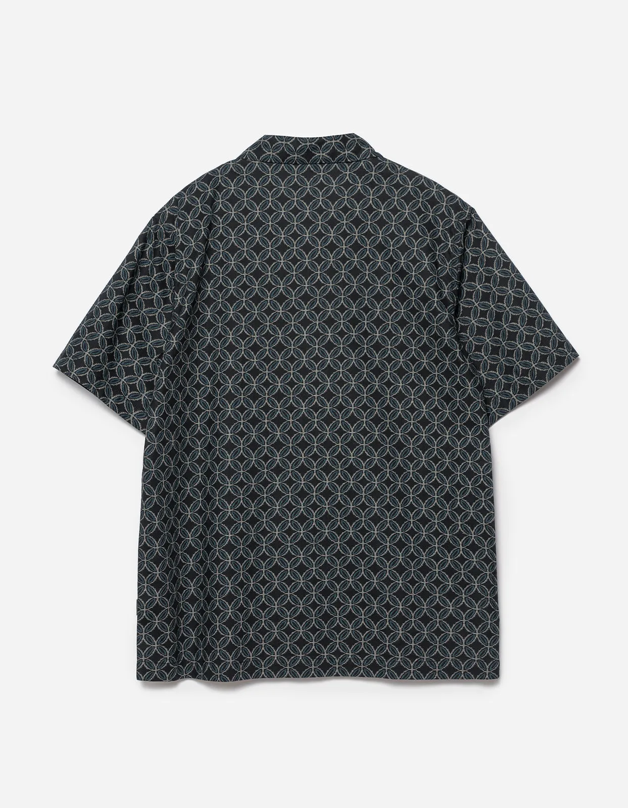 5205 Wagara Camp Collar Shirt Black