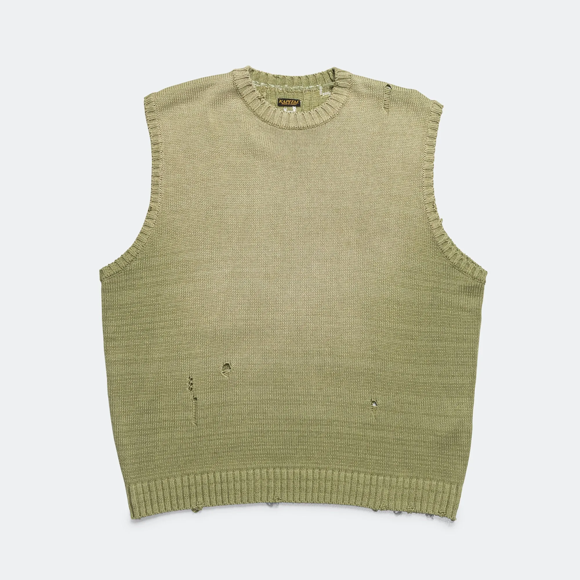 5G Cotton Knit BONE Vest - Khaki