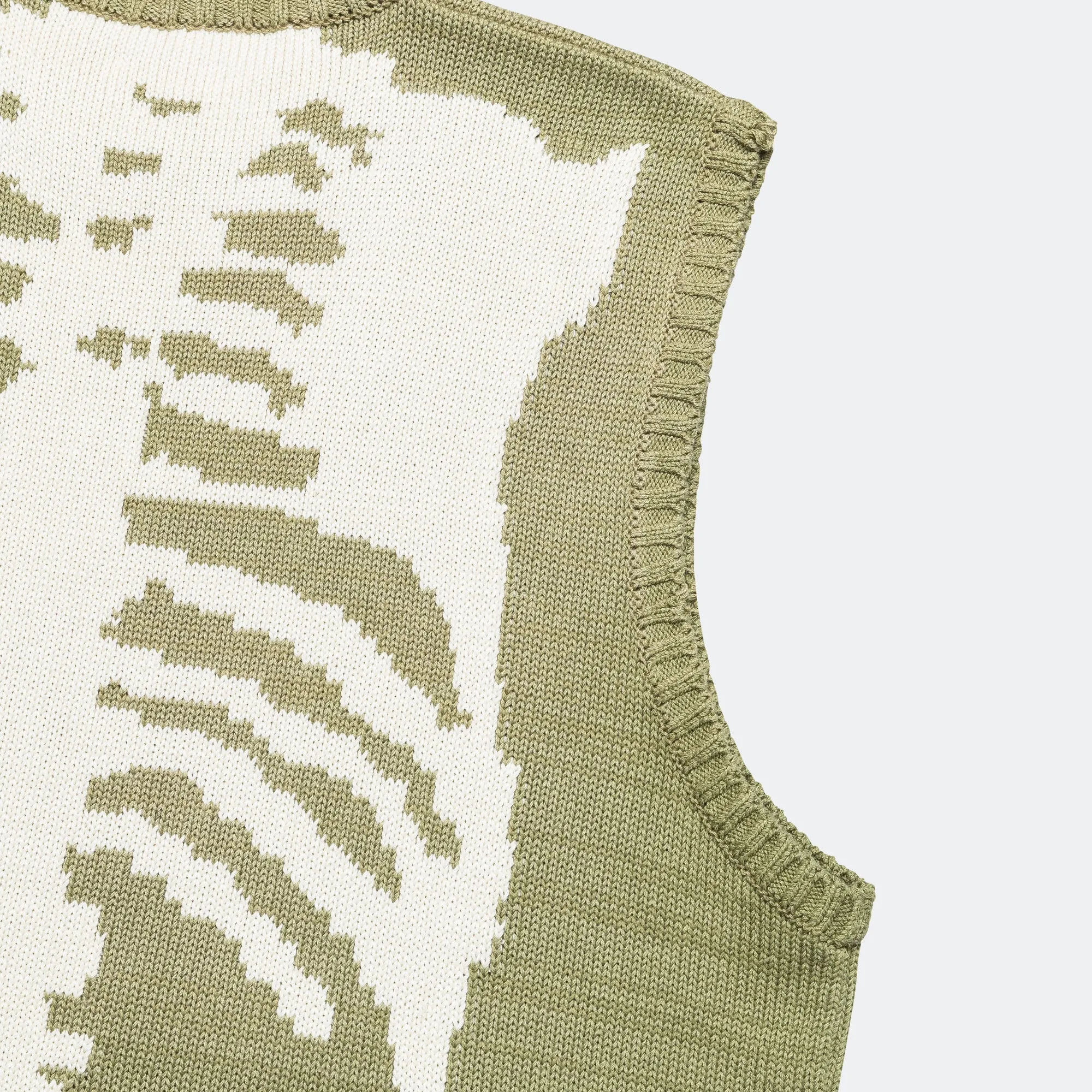 5G Cotton Knit BONE Vest - Khaki