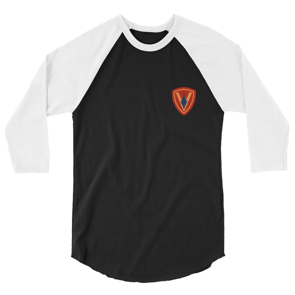 5th Marines 3/4 sleeve raglan shirt