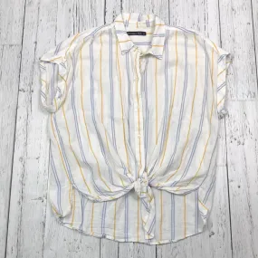 Abercrombie&Fitch yellow blue white patterned shirt - Hers L