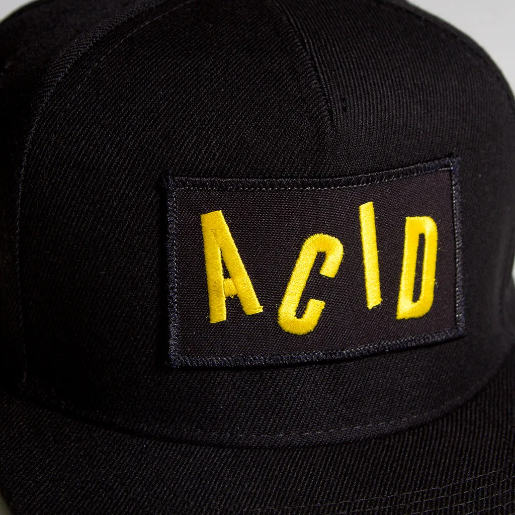 Acid Letter - Snapback - Black