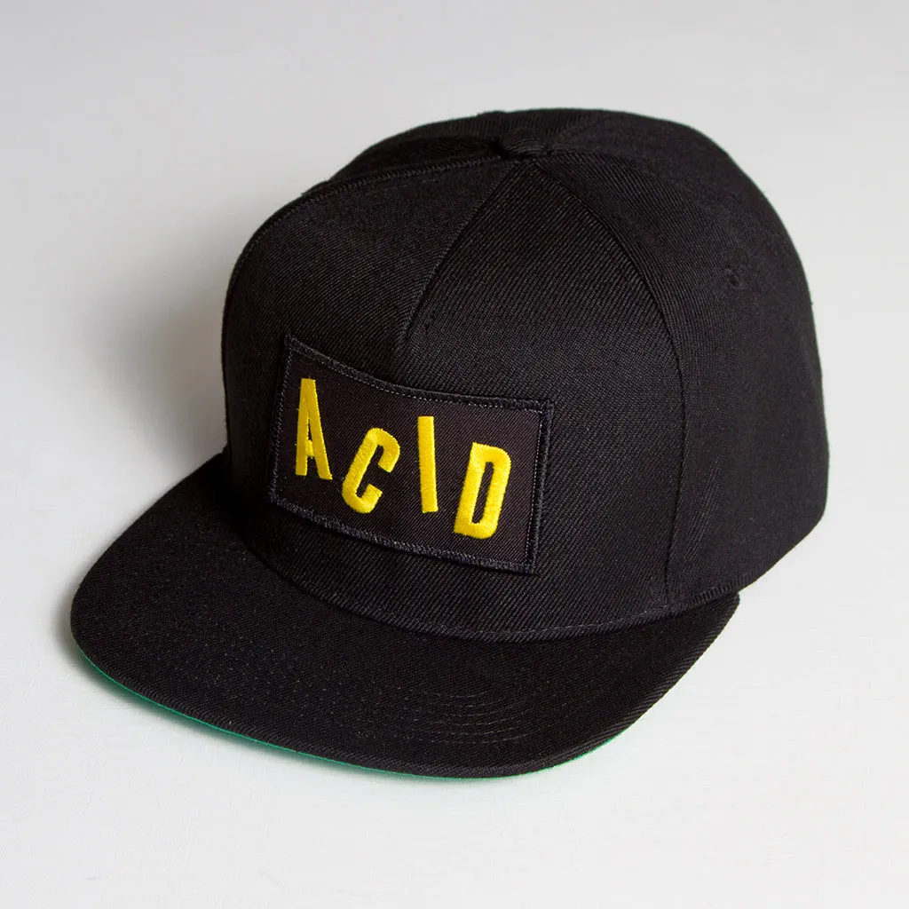 Acid Letter - Snapback - Black