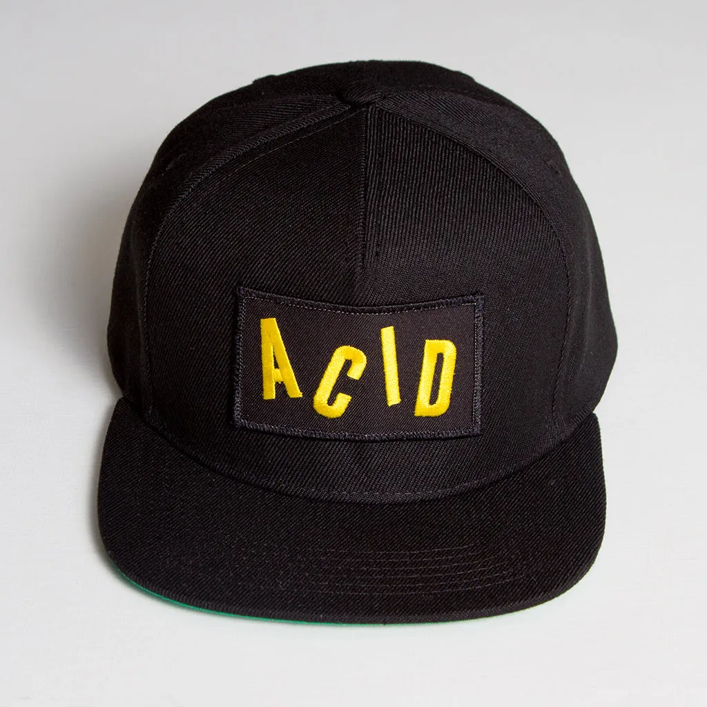 Acid Letter - Snapback - Black