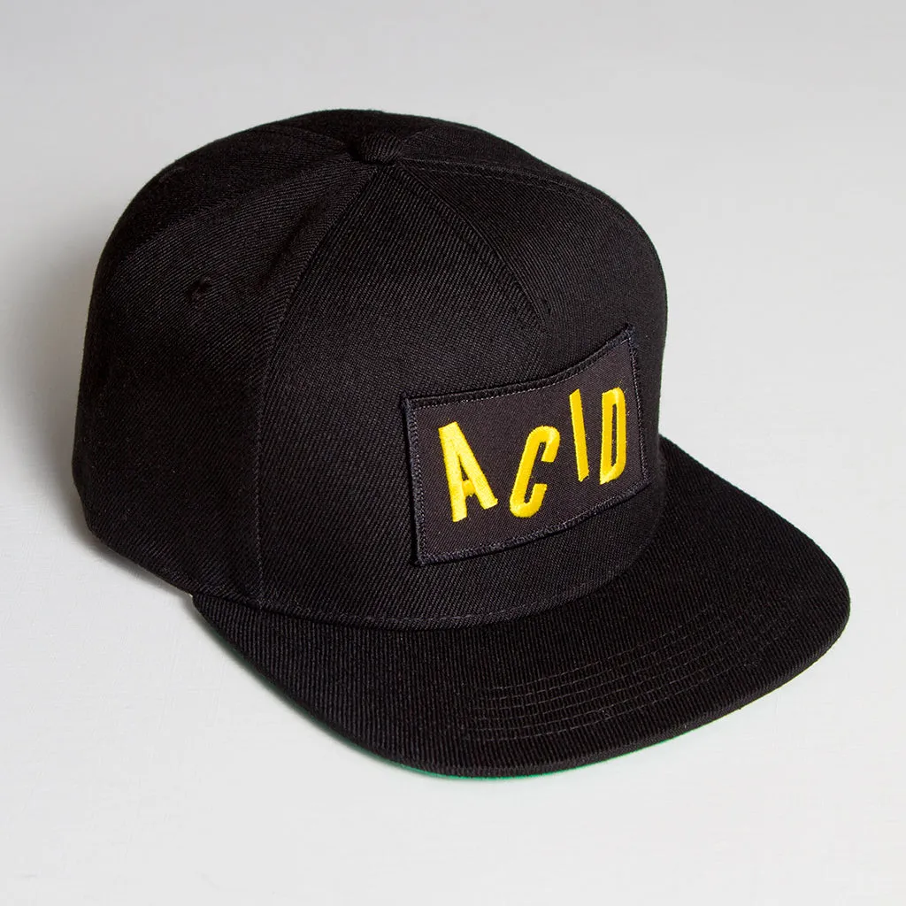 Acid Letter - Snapback - Black