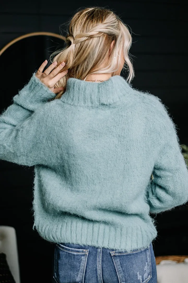 Adding Up Mock Neck Sweater