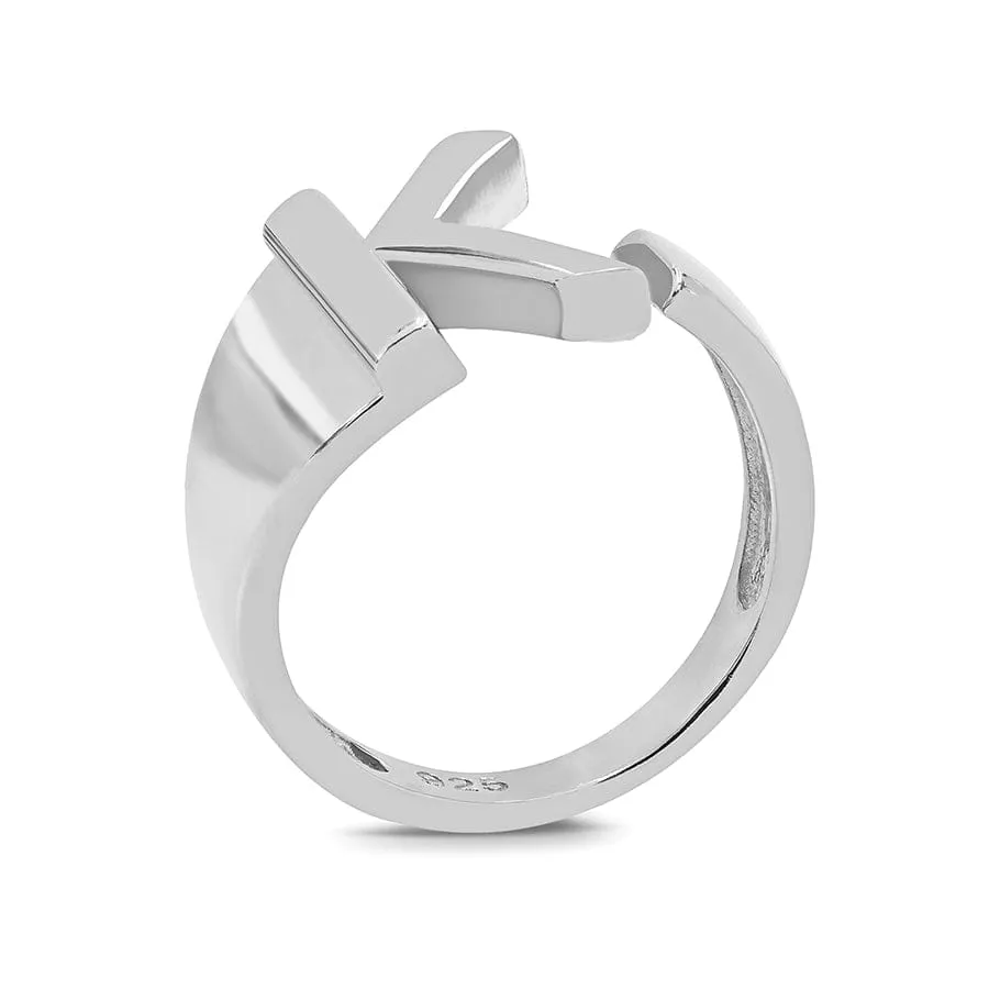 Adjustable Personalized Initial Ring