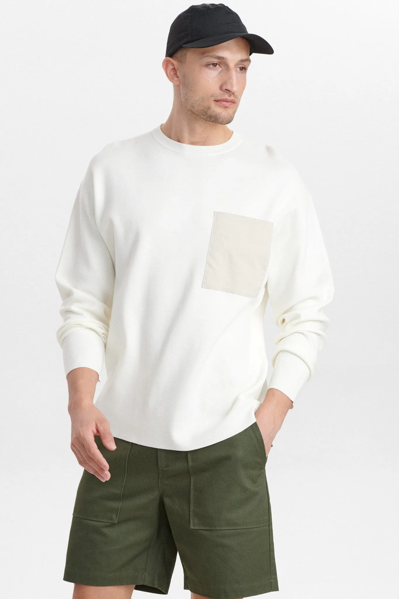 AKKARL CREW NECK KNIT - Tofu