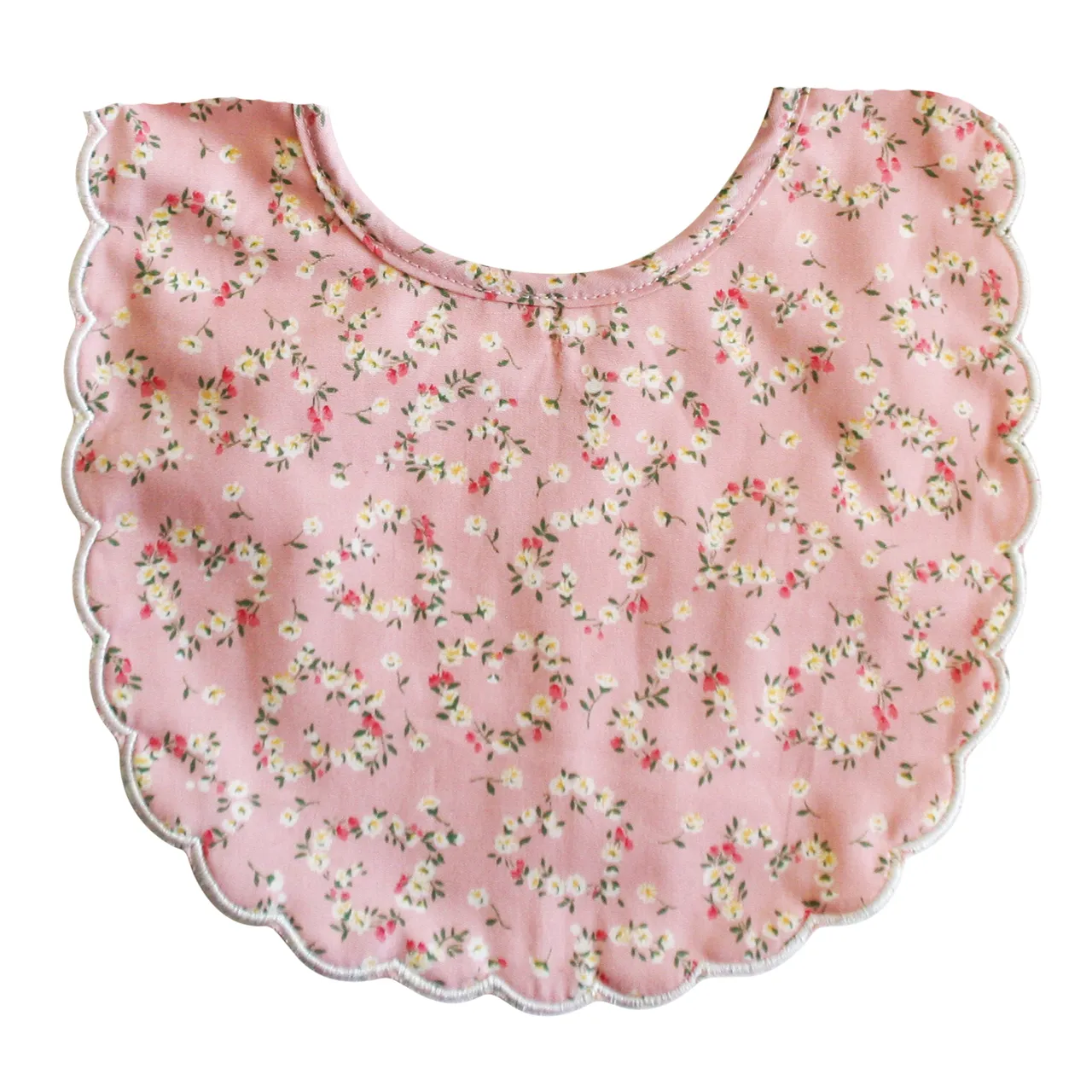 Alimrose - Scallop Bib - Posy Heart