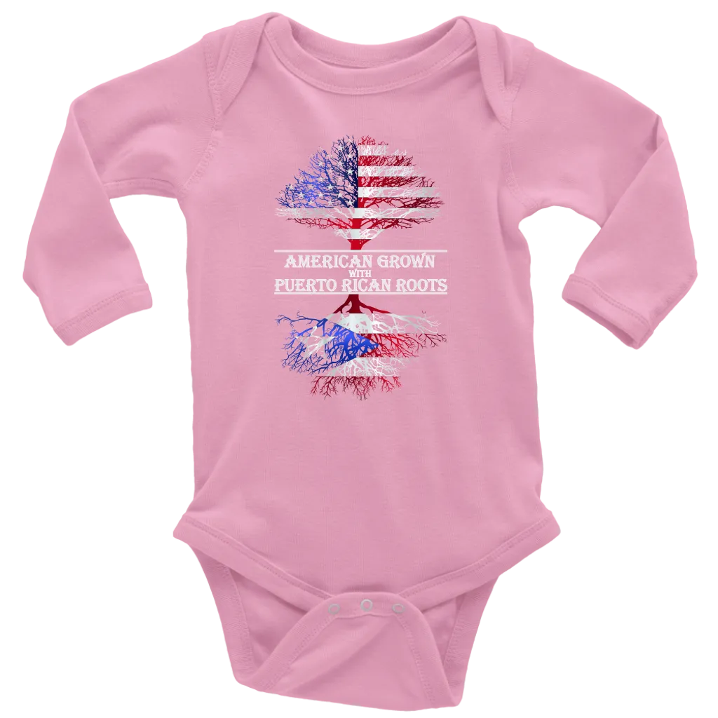 American Born W/ Puerto Rican Roots 2 Onesie