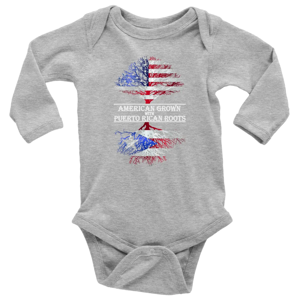 American Born W/ Puerto Rican Roots 2 Onesie