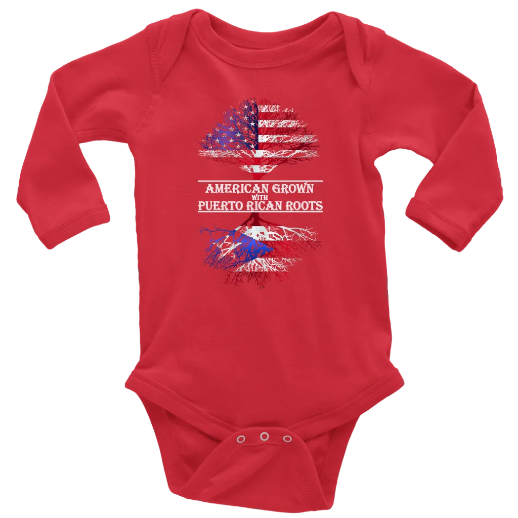 American Born W/ Puerto Rican Roots 2 Onesie