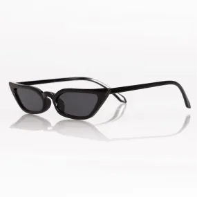 Angels Whisper Kitten-eye Sunglasses in Black