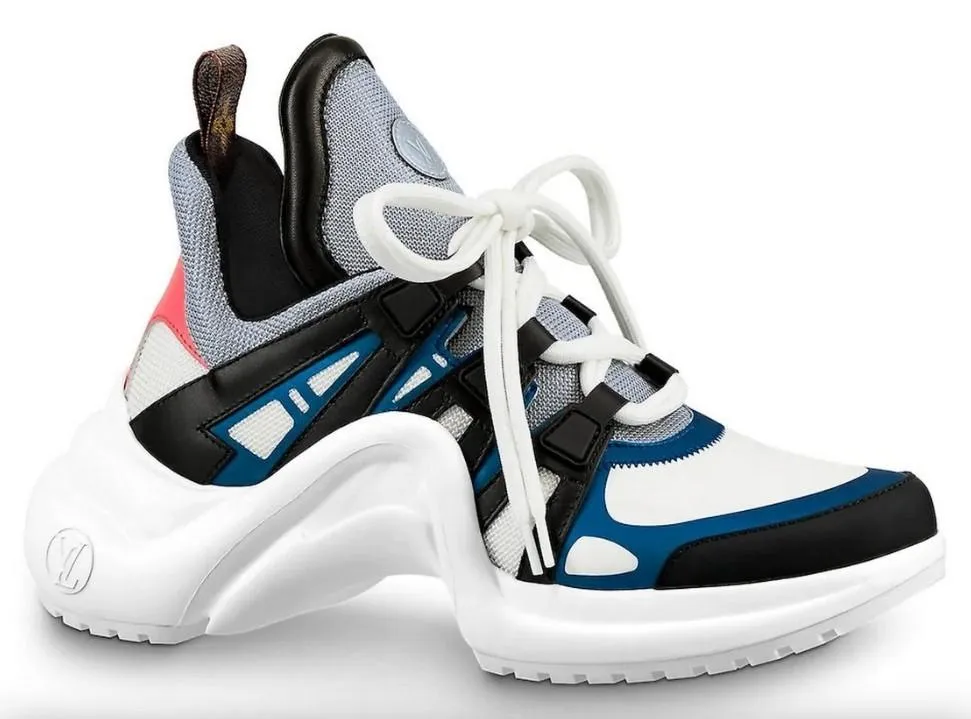 'Archlight' Sneaker, Black & Blue