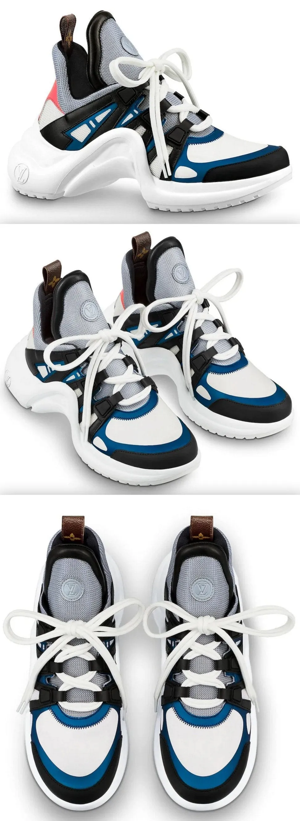 'Archlight' Sneaker, Black & Blue