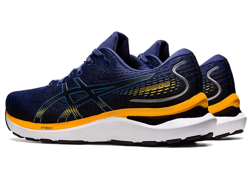 Asics Men's Gel Cumulus 24 (2E) - Deep Ocean/Amber