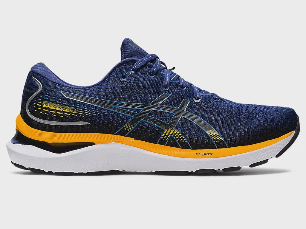 Asics Men's Gel Cumulus 24 (2E) - Deep Ocean/Amber