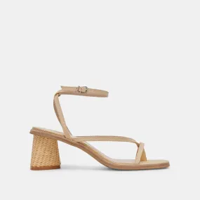 BANITA SANDALS LT NATURAL RAFFIA