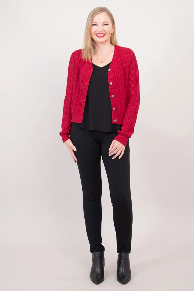 Bena Cardigan, Red