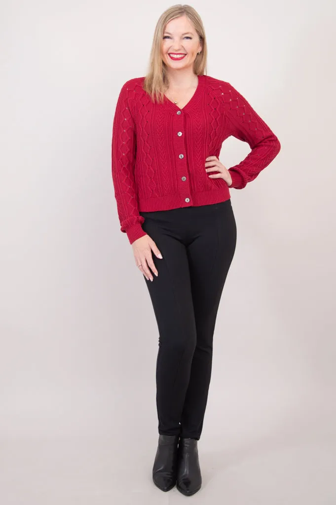 Bena Cardigan, Red