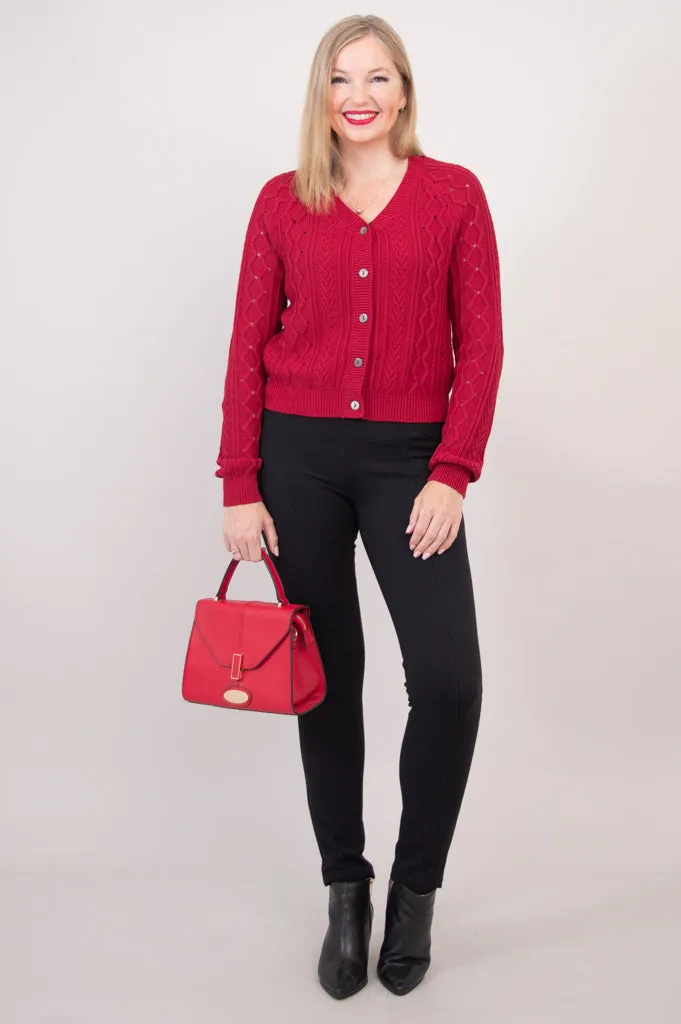 Bena Cardigan, Red