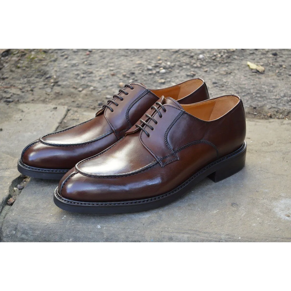 Berwick 1707 Split Toe Derby Shoe (2439) Dark Brown