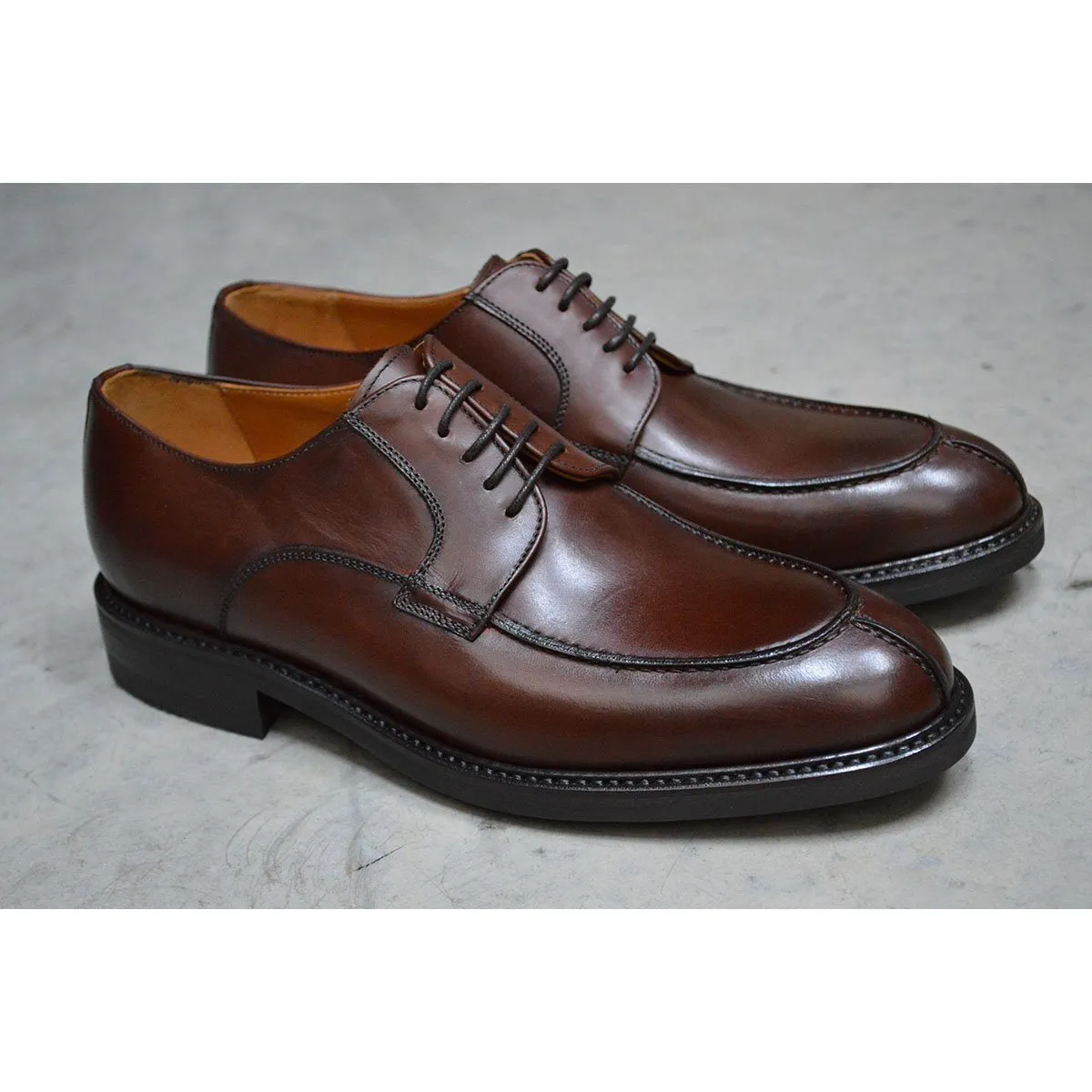 Berwick 1707 Split Toe Derby Shoe (2439) Dark Brown