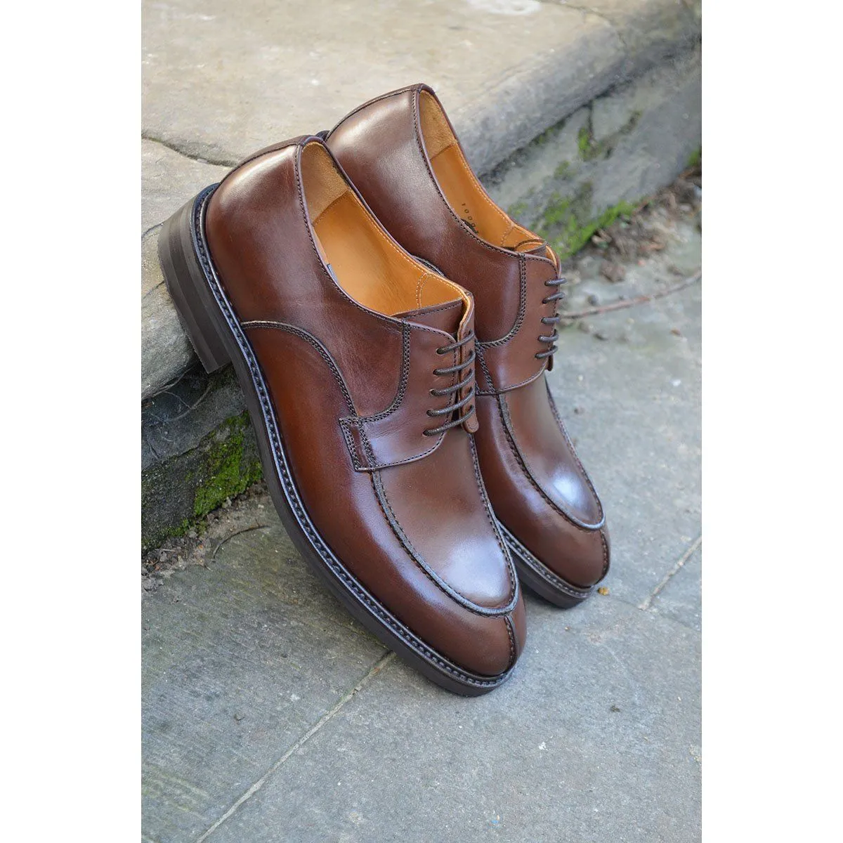 Berwick 1707 Split Toe Derby Shoe (2439) Dark Brown