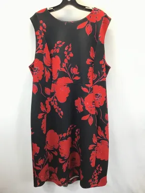 Black & Red Dress Party Midi Calvin Klein, Size 22womens