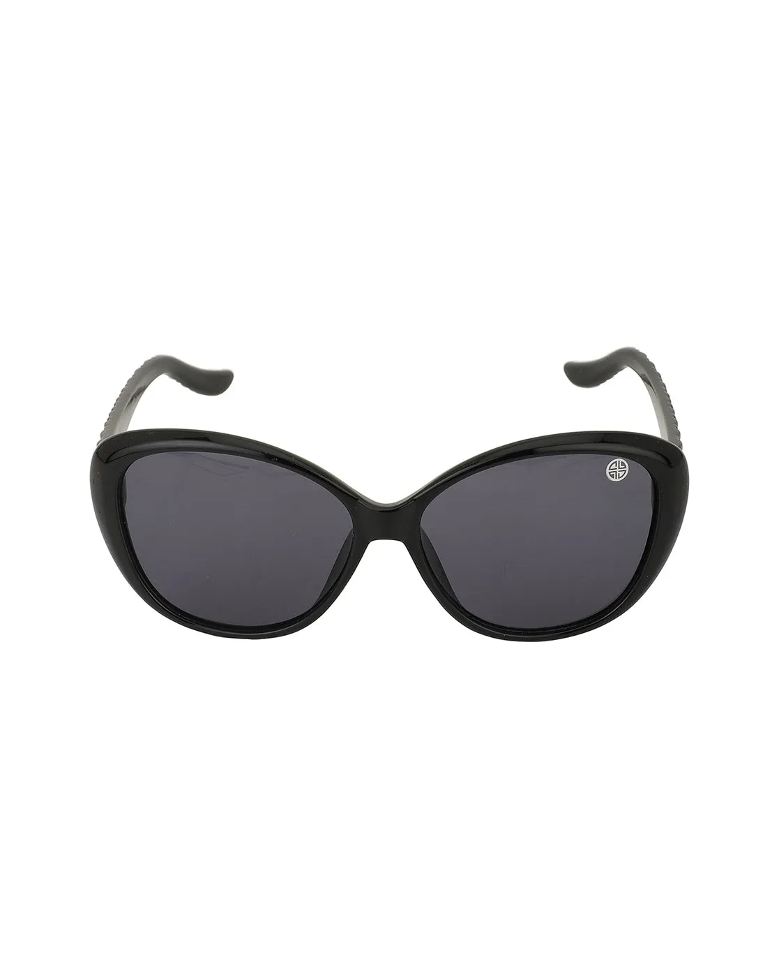 Black Toned With Uv Protected Lens Rectangle Sunglass For Women