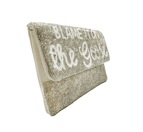 Blame it on the Goose Beaded Clutch