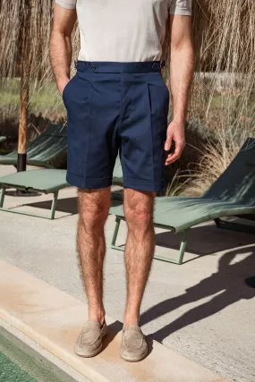 Blue cotton shorts - Made in Italy