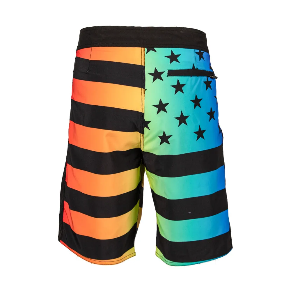 Board Shorts 2.0 | Neon Flag