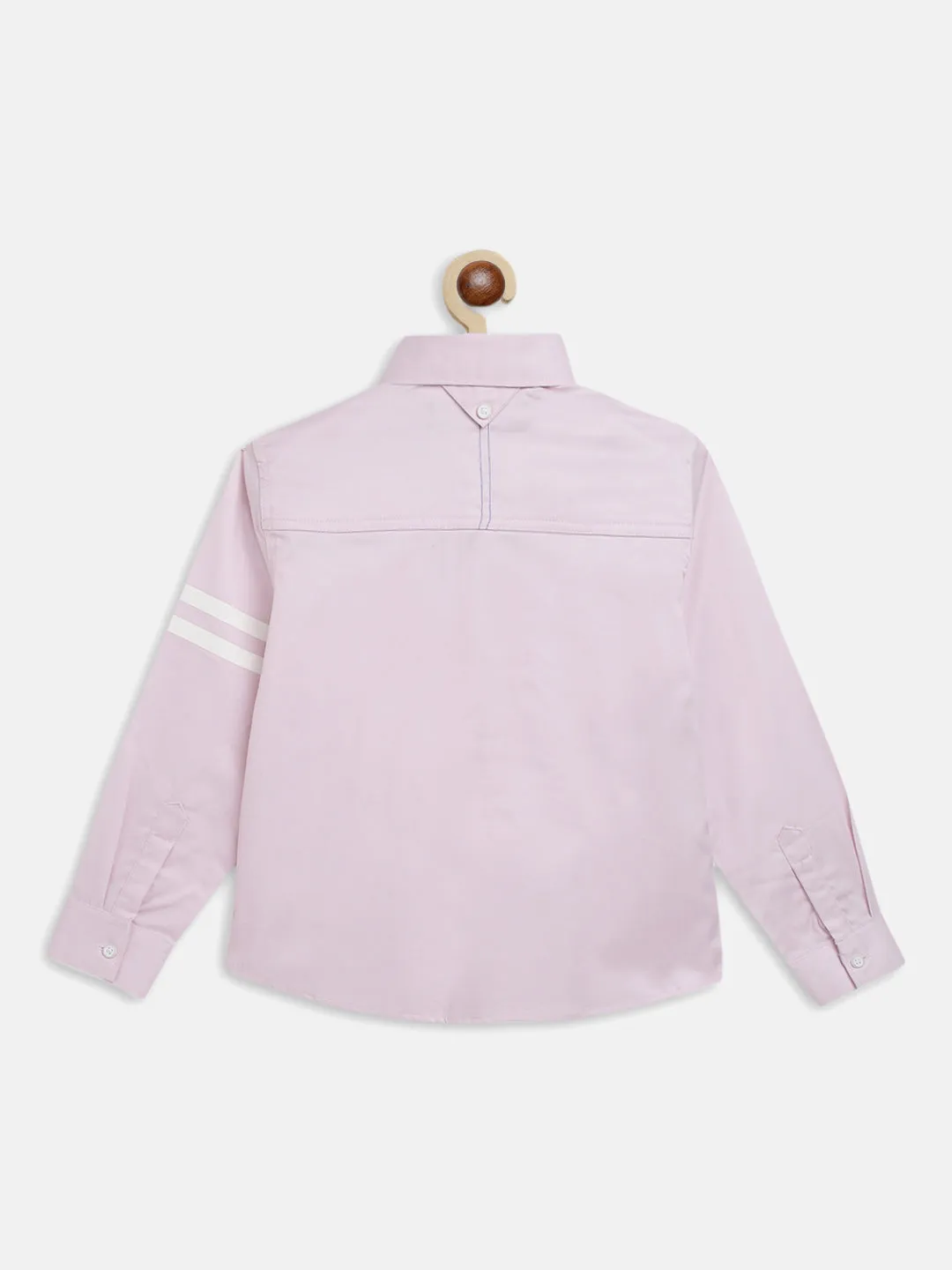 Boys Light Pink Cotton Shirt