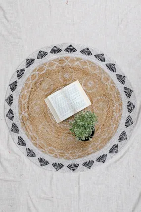 BROAD - ROUND JUTE  RUG