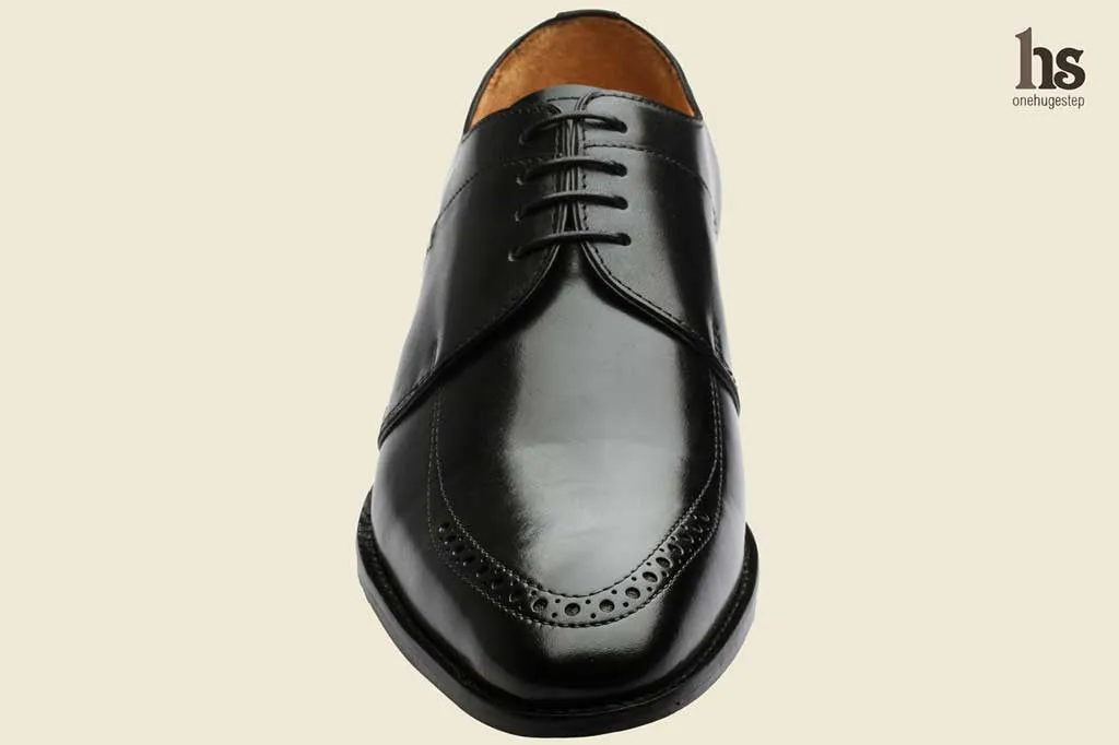 Brogue Saddle Derby – Black