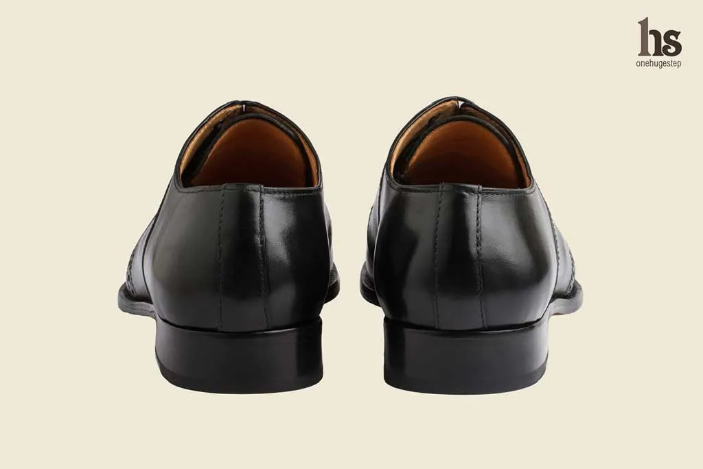 Brogue Saddle Derby – Black