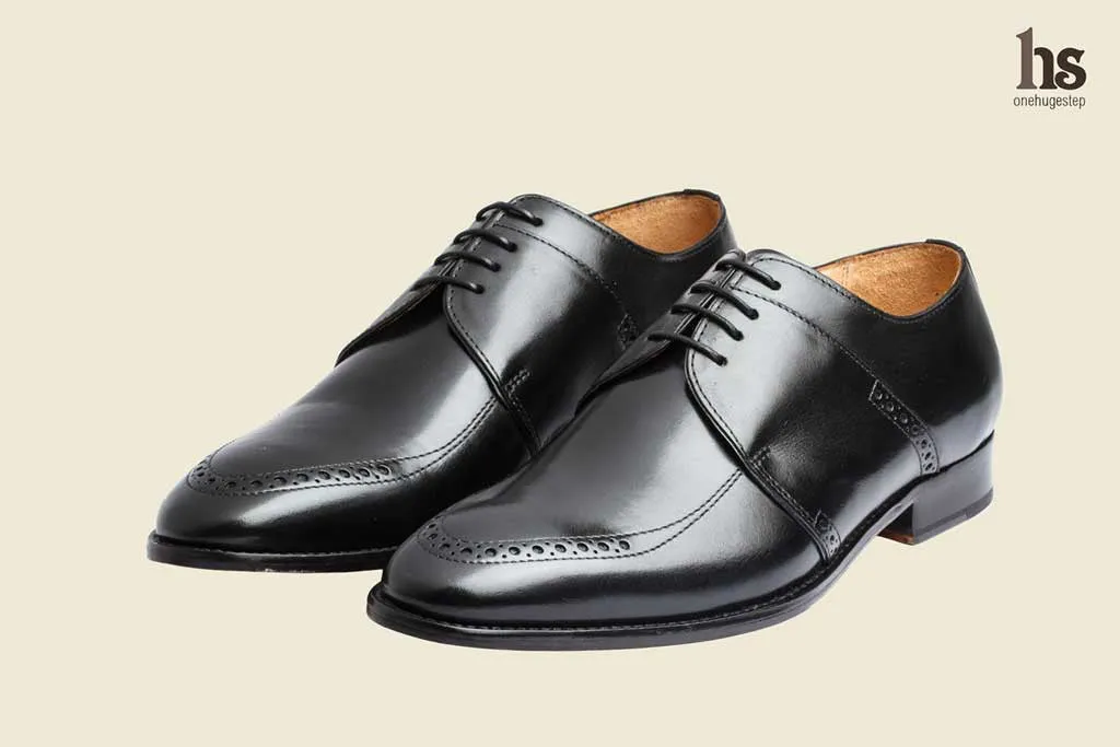 Brogue Saddle Derby – Black