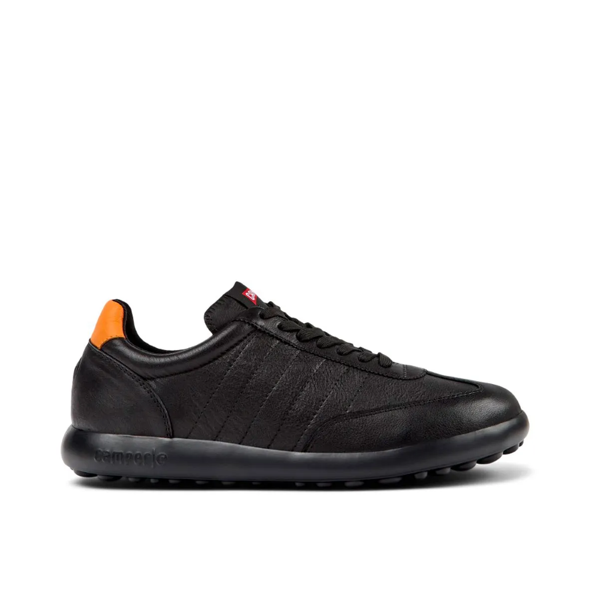 Camper Pelotas XLite Black and orange sneakers for men   