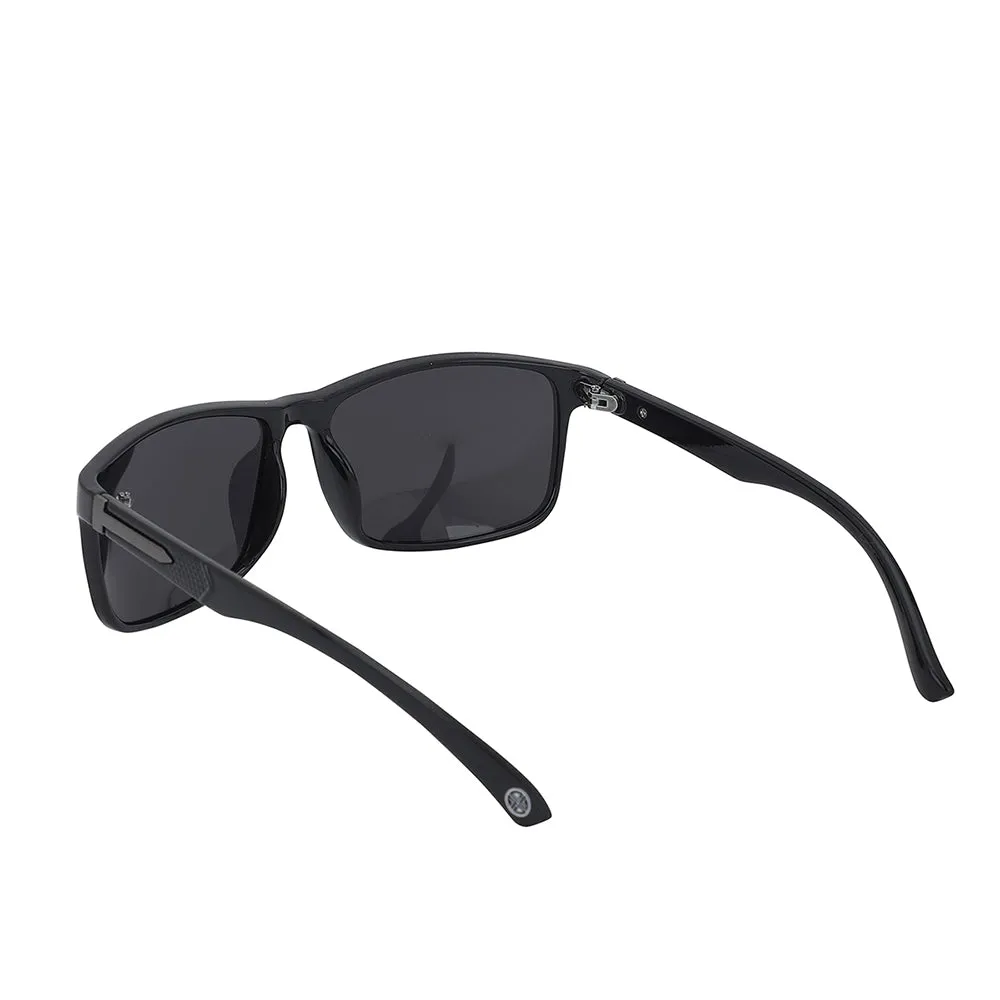 Carlton London Premium Black Toned Polarised And Uv Protected Lens Square Sunglasses For Men