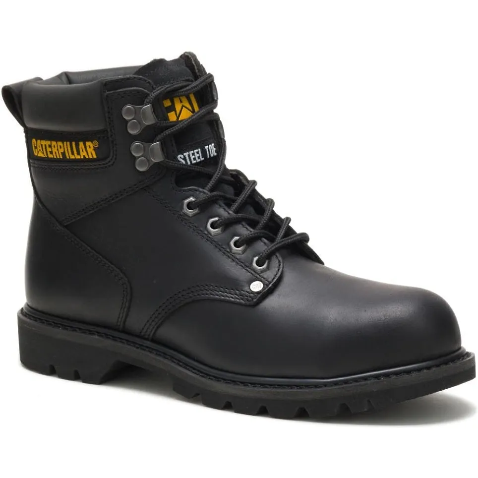 CAT Men's Second Shift Steel Toe Work Boot - Black - P89135